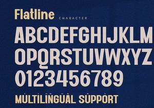 Flatline - Display Sans