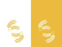 Wheat logo vector icon illustration design