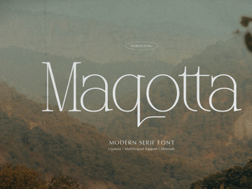 Maqotta | Modern Serif Font preview picture