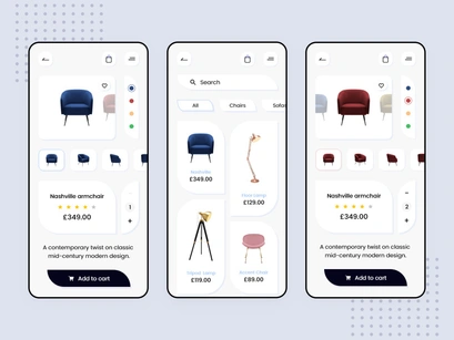 Furniture Store - App design