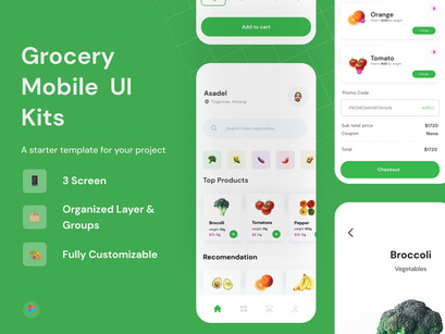 Grocery Mobile UI Kit - Umbas