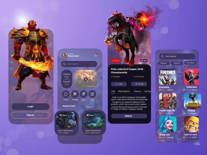 online game app design