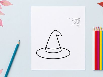 Simple party hat icon isolated on white background. Minimalist celebration accessory vector illustration for festive events.
