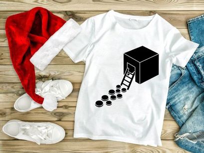 Treasure chest with coins and ladder