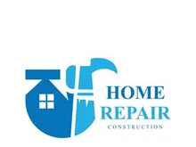 Home Repair logo design with handyman modern service template