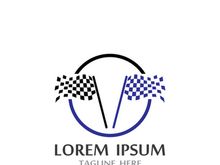 Race flag logo
