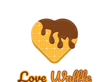 waffle logo simple illustration design,for pastry shop,emblem,badge,bakery business,pastry,bakery,vector preview picture