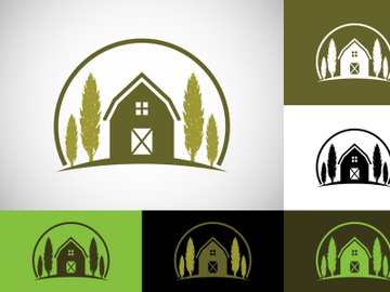 Farm House concept logo Template, Agriculture icon sign symbol preview picture