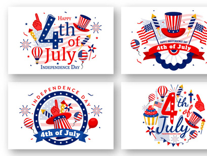 4th of July Independence Day Illustration