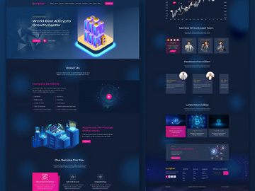 Cryptocurrency Website & Landing Page preview picture