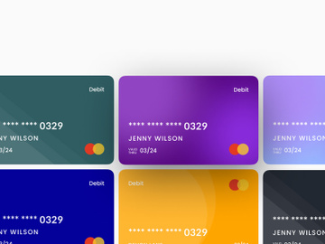 Banking card design preview picture