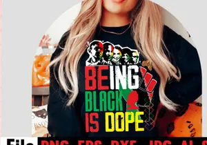 Being Black Is Dope T-shirt Design