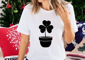 Shamrock in a Pot Silhouette