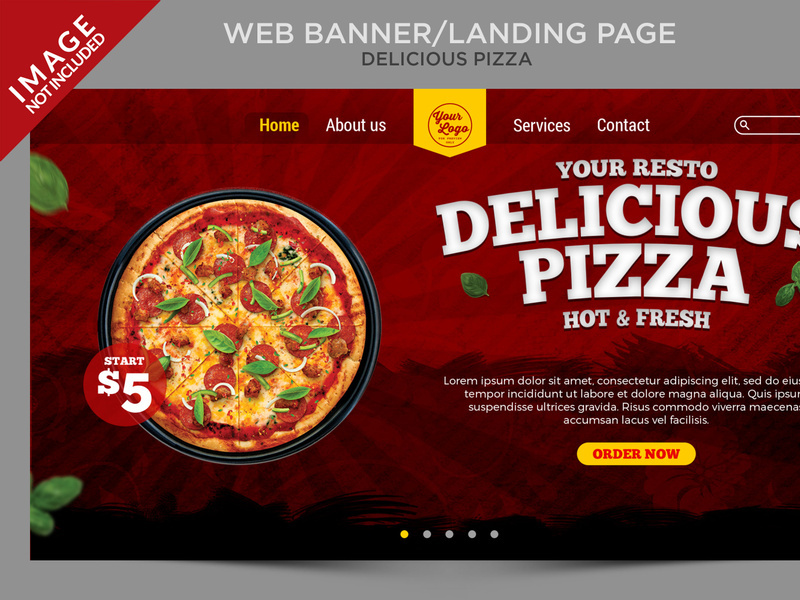 Pizza web banner