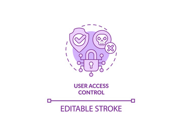 User access purple control concept icon preview picture