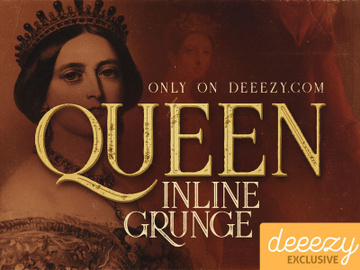 Queen Inline Grunge - Free Font preview picture