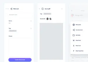 Online File Manager App UI Kit