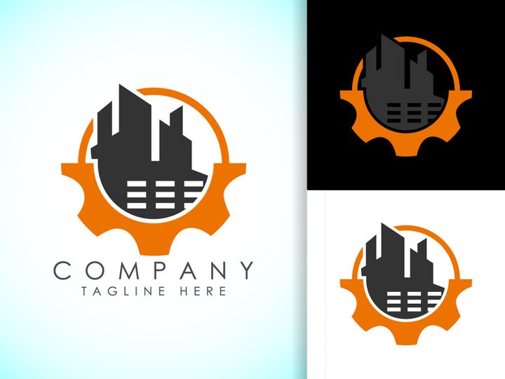 Industrial logo design concept