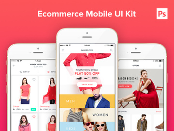 Ecommerce Mobile UI Kit preview picture