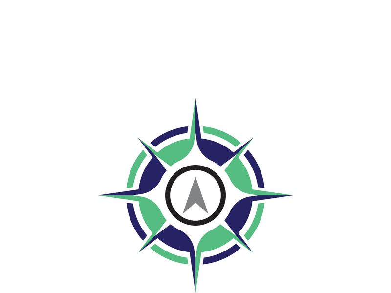 Compass logo template vector icon illustration design