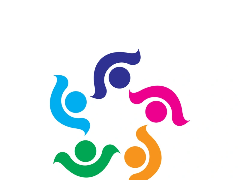 Community logo business template and icon people vector