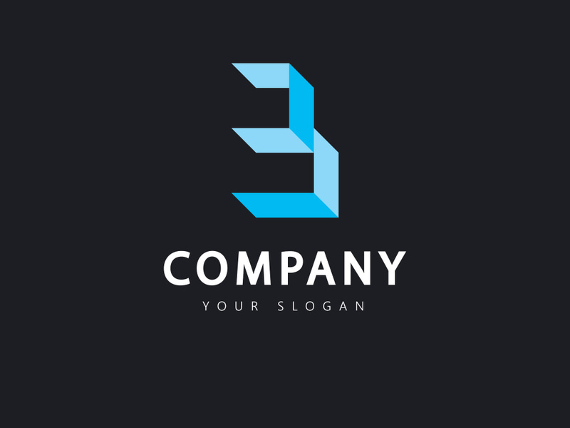 initial letter b logo design template