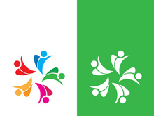 Community, network and social icon design template