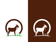 Goat logo template vector icon illustration design