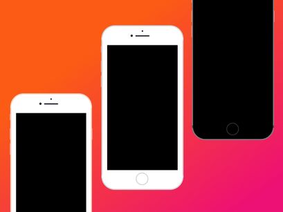 XXL Mockup Pack [Flat Design / Outline Design] 