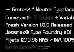 Studio Grotesk - Modern Sans Typeface