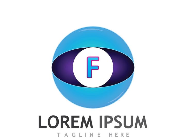 Modern F initial letter logo.