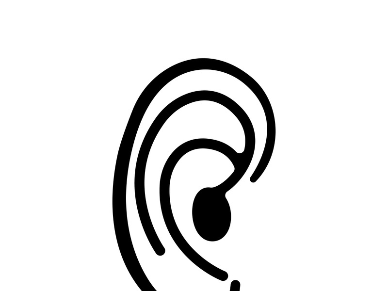 Hearing logo template and symbol vector icon design