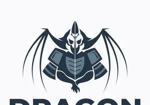 Dragon logo art illustration