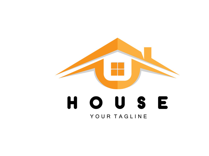 Home Design Logo, Building Logo, Property And Construction Company Icon