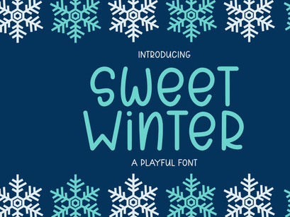 Sweet Winter - Cute Monoline Display