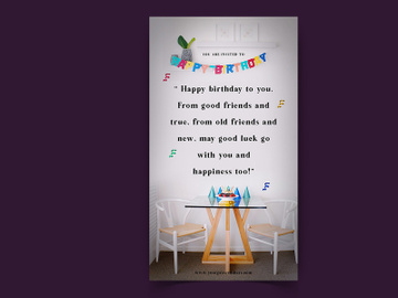 Birthday Party Social Media Post Template preview picture