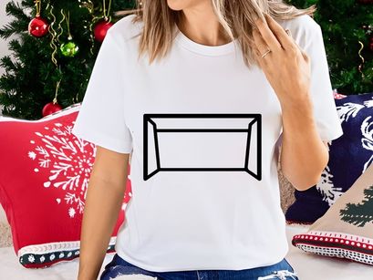 Simple line drawing of a rectangular prism with open front face