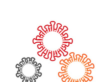 Coronavirus covid-19 prohibition sign flat vector