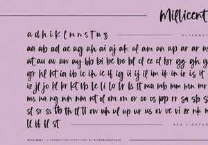 Millicent - Handwritten Script Font