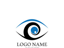 Branding identity corporate eye care vector logo design