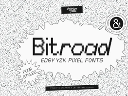 Bitroad Edgy Y2K Pixel Font preview picture