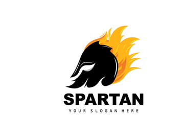 Spartan Logo,Vector Viking, Barbarian, War Helmet Design, Product Brand Illustration preview picture