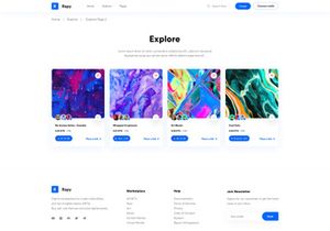 NFT'S Explore Page UI Kit