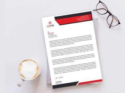 Corporate Letterhead Design Template