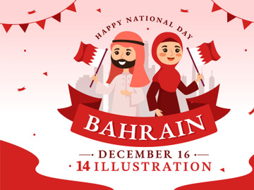 14 Bahrain National Day Illustration preview picture