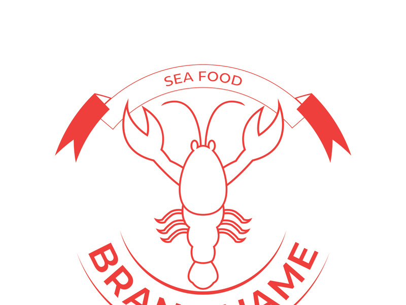 Vintage lobster logo