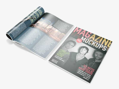 Free Magazine Mockups v2