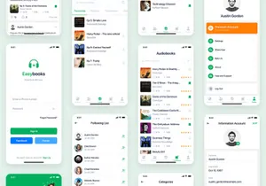 Easybooks - Audiobook UI Kit for Figma