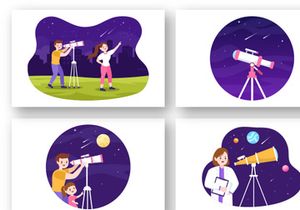 20 Astronomy Cartoon Illustration