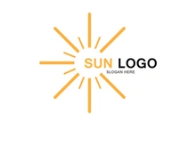 Sun logo vector